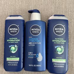 Nivea Men’s BW & Lotion Set $15