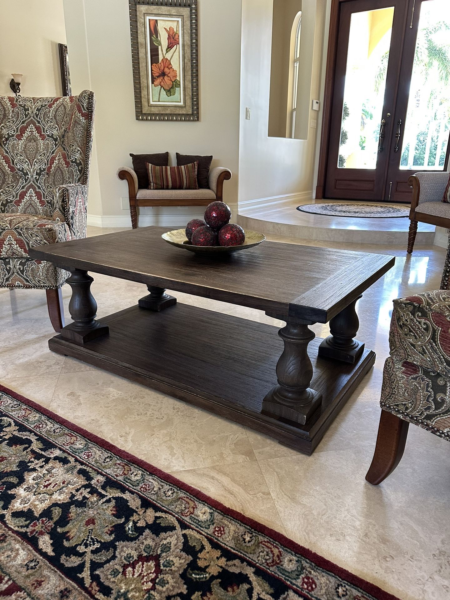 Restoration Hardware Wooden Coffee Table