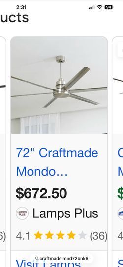 72 in ceiling fan