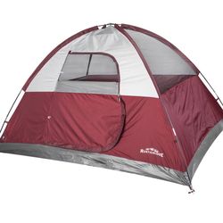 Rustic Ridge Dome 6-Person Camping Tent - Maroon