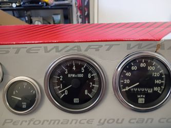 A set of Stuart Warner Gauges
