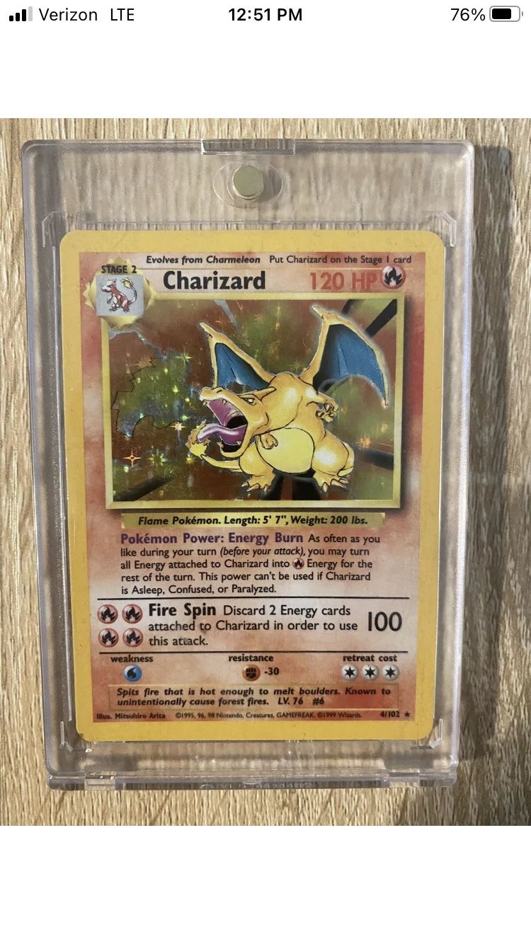 Charizard Unlimited | Base set 4/102 | 1999 Holo Pokemon - MINT / PSA 9 Ready‼️