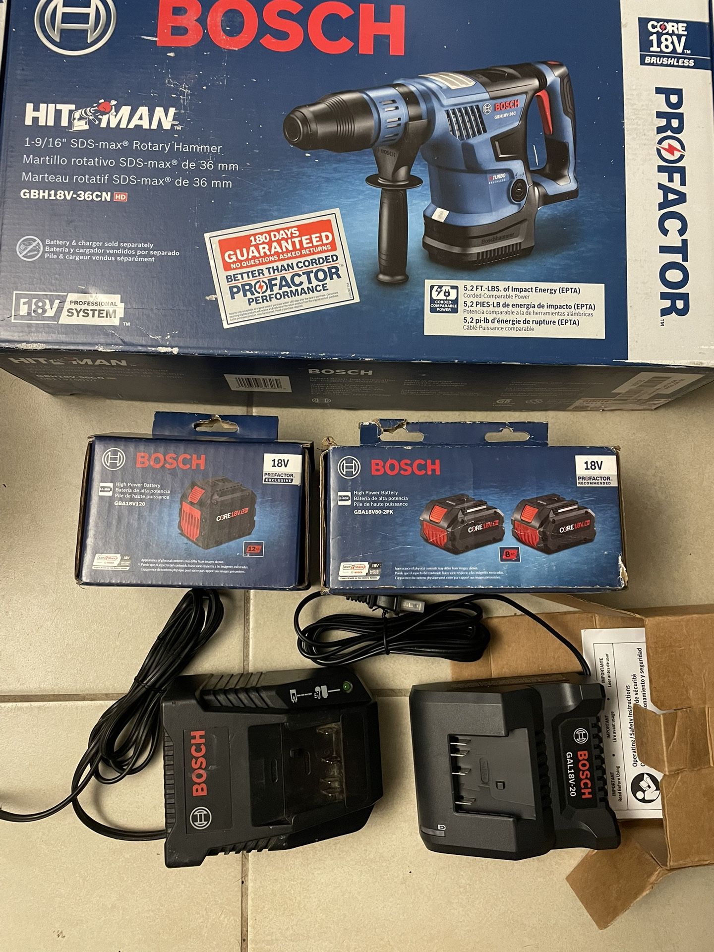 Bosch 18volt Rotary Hammer 1-9/16”