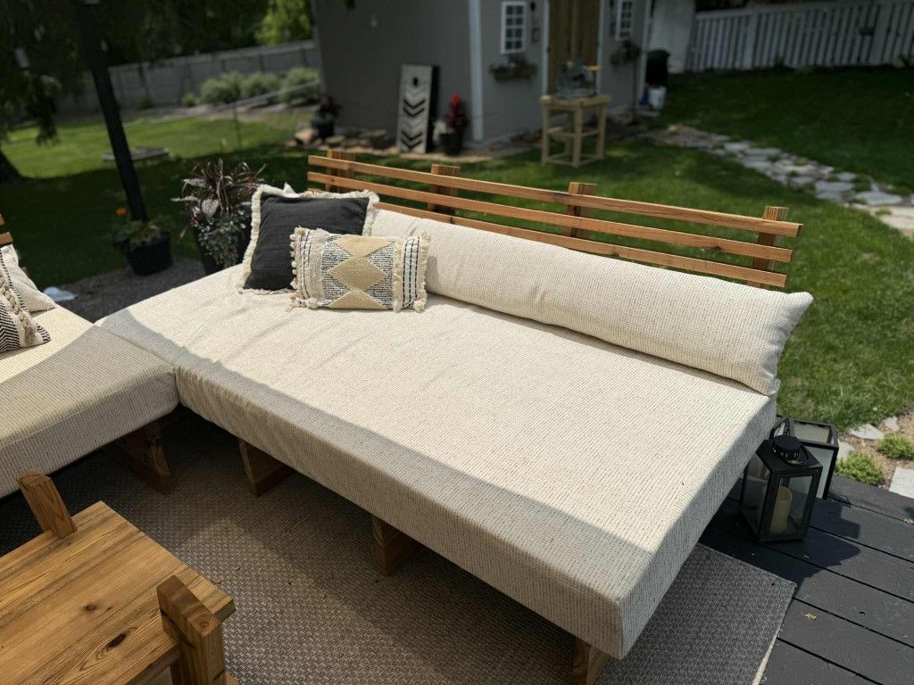 Handcrafted Outdoor Cedar Sofa Set