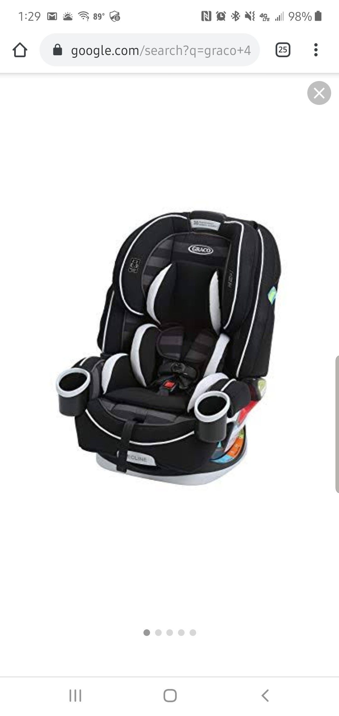 Graco 4 ever convertible carseat