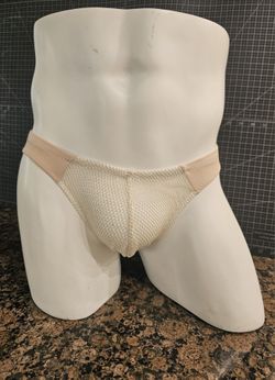 MEN BRIEFS (NUDE FABRIC/SEE THRU POUCH)