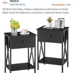 Modern Nightstands set of 2