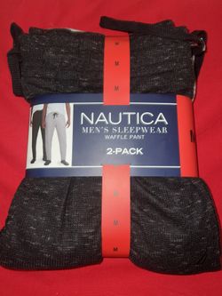 Nautica men’s sleepwear waffle pants 2 pack (Size medium)