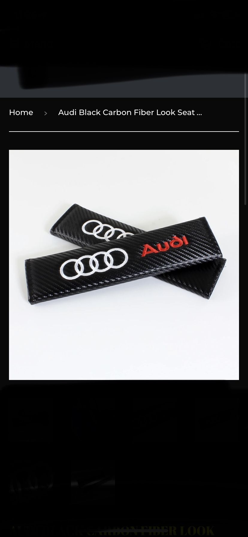 Audi Seat Belt Covers