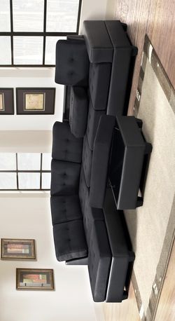 New Sectional with ottoman / couch & living room set