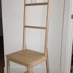 IKEA Bamboo Chair With Towel Rack