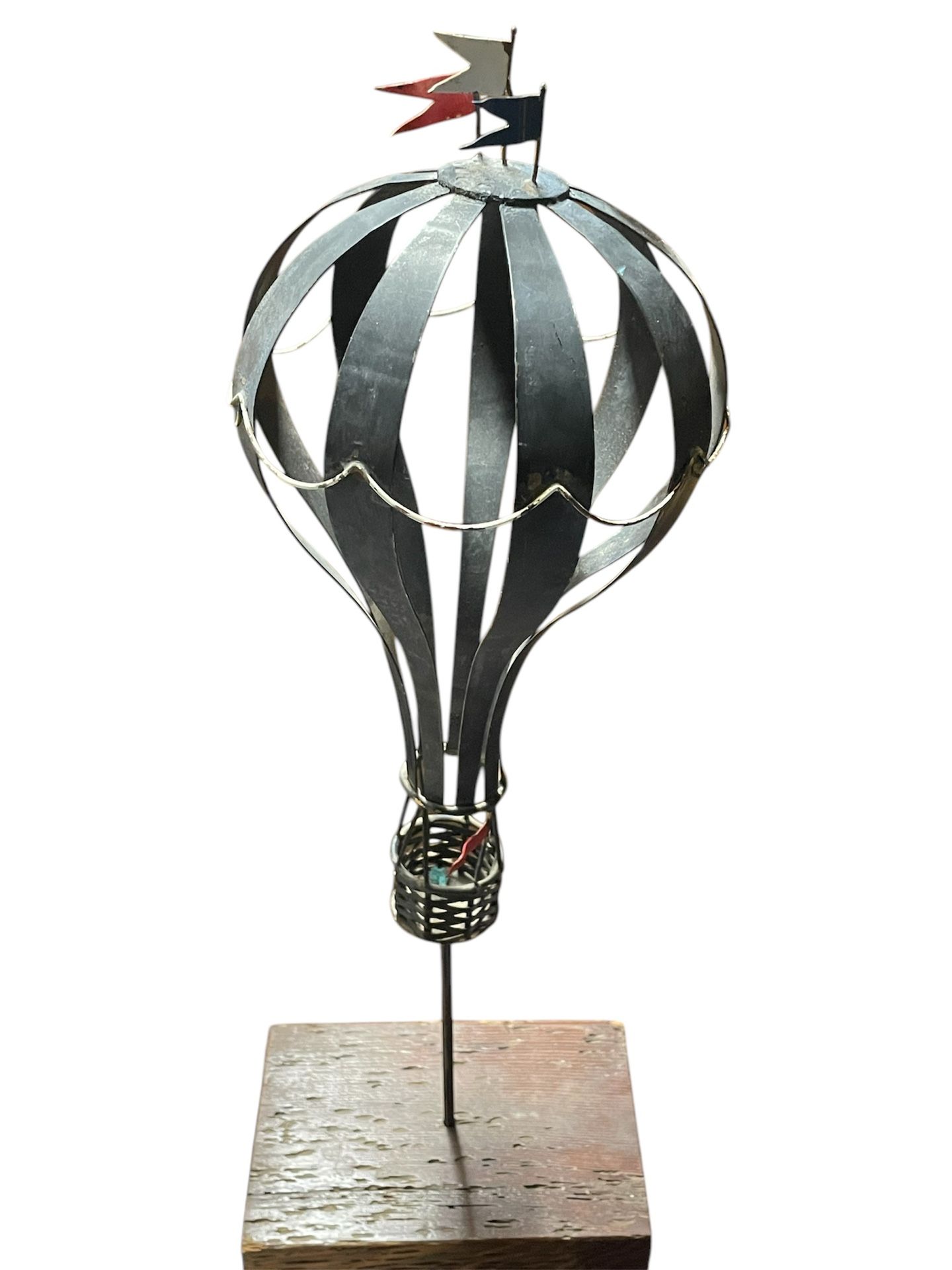 vintage hot air balloon sculpture