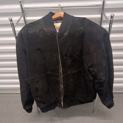 CHASE AUTHENTICS BLK SUEDE JKT. XL