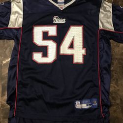 NFL New England Patriots Teddy Bruschi #54 Football Jersey Youth Size L (14-16)