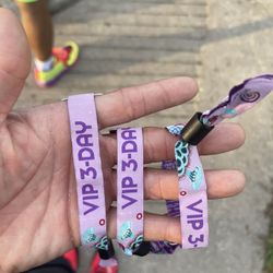 VIP 3 Day Wristbands For Sale
