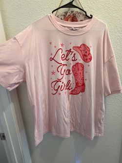 Pink “Let’s Go Girls” Western T-Shirt