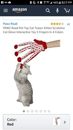 Cat glove toy
