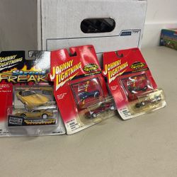 3 Johnny Lightning Cars