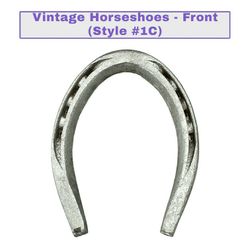 Vintage Pair of Horse Shoes - Style #1C - Equestrian/Home Decor for Craft Projects / Chic Cottage - Qty 2
