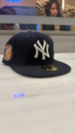 Yankees 50th Year Black And White Hat