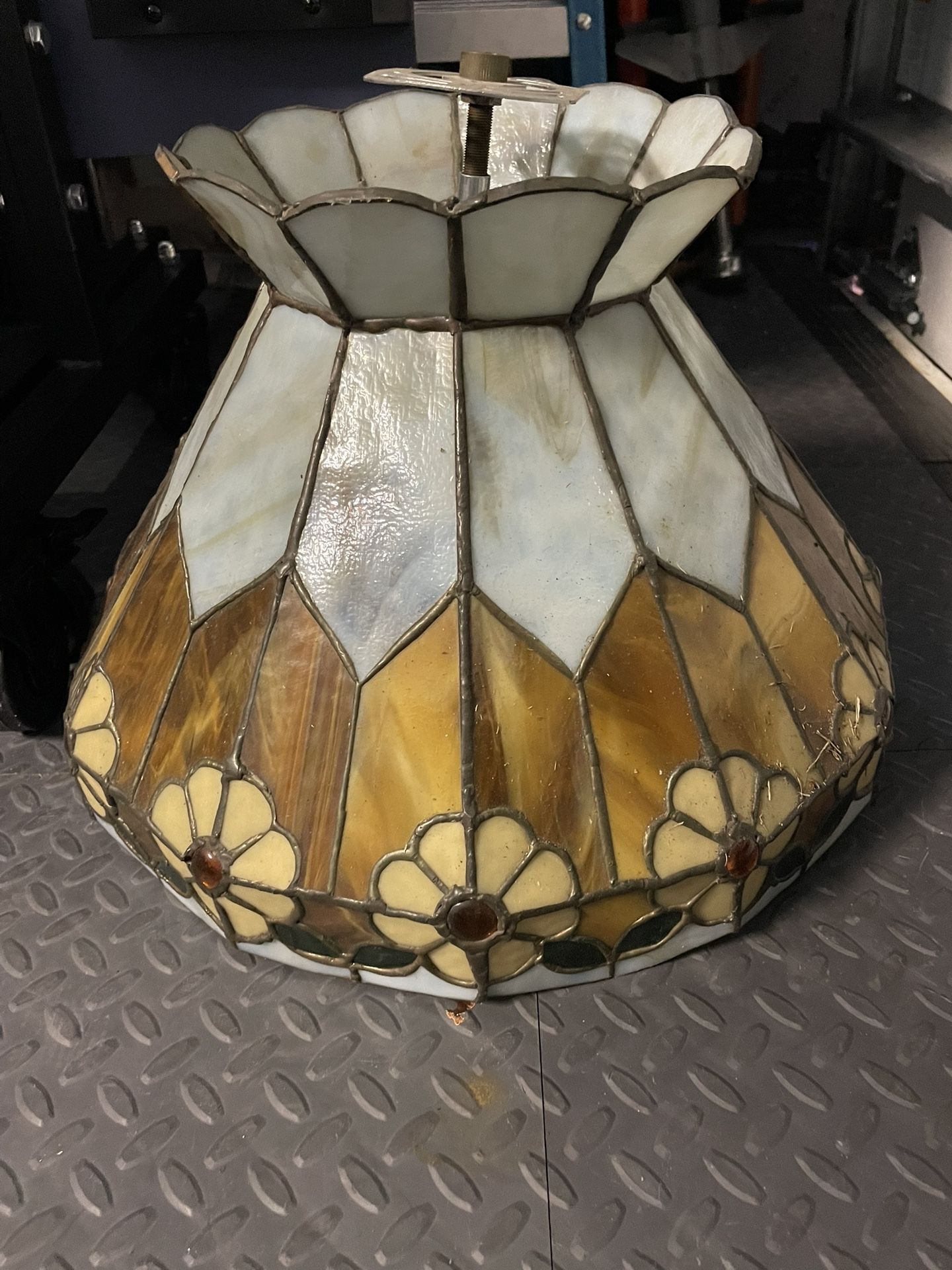 Vintage Stained Glass Lamp Shade