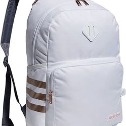  *REDUCED PRICE* Adidas Classic 3S 4 Backpack White Onyx Grey Rose Gold
