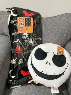 Nightmare Before Christmas Throw Blanket And Pillow