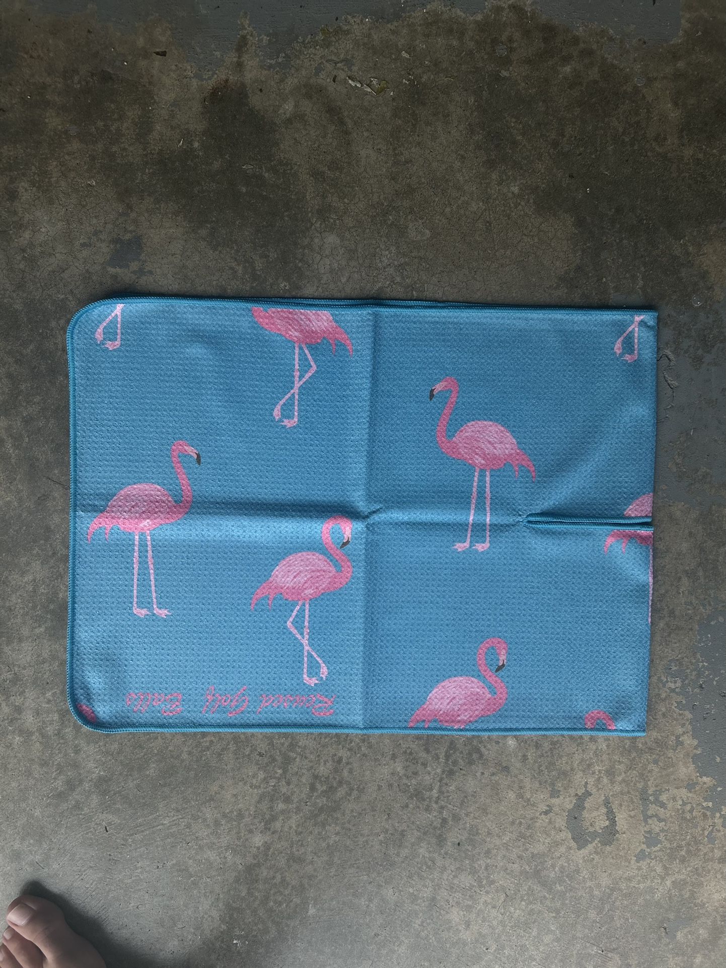 Flamingo Golf Caddy Towel