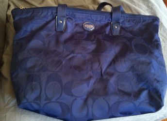 Blue coach bag