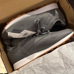 Reebok Classic Leather Running/Course A Pied Sneakers Gray/Unisex SizeUSA11