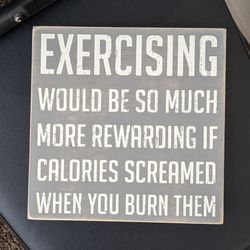 Gym Exercise Workout Sign