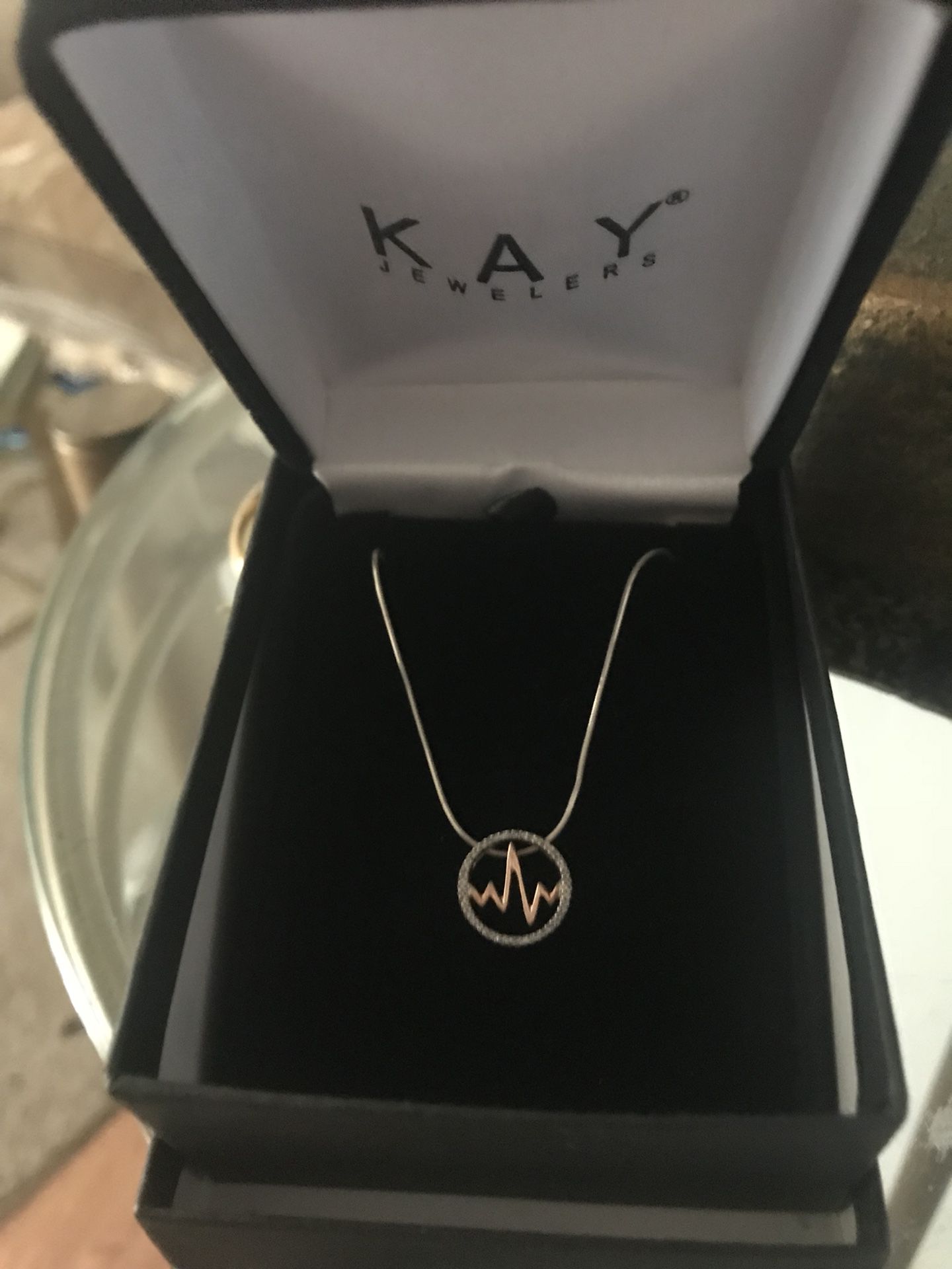 Kay’s diamond heartbeat pendant