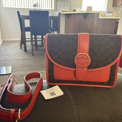 Coach Jacquard Lonnie Crossbody Handbag