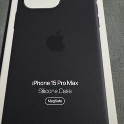 iPhone 15 Pro Max Silicone Case Black 