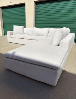 Large Light Beige Cloud Couch 🛻Delivery Available🛻