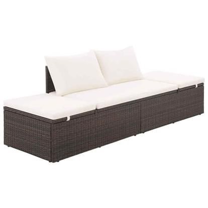 SHIPPING ONLY Adjustable Outdoor Patio Furniture Couch Day Bed Lounger
