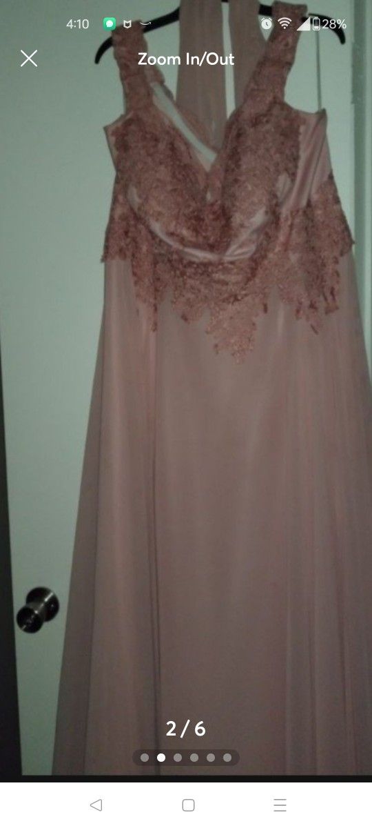 Pink Dusty Rose Dress 3XL