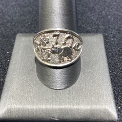 Silver Good Luck Ring