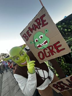 Shrek Cardboard Signs