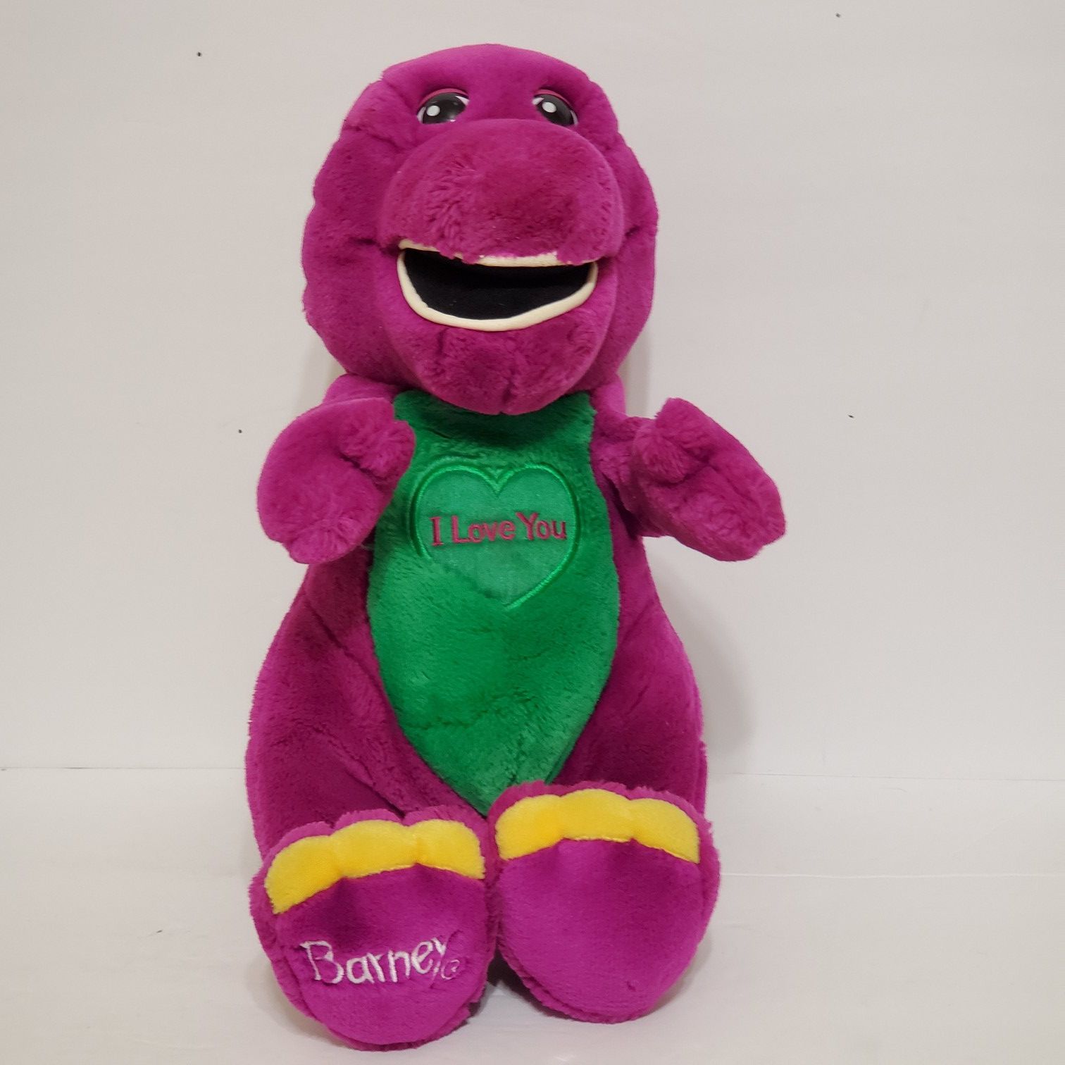 Barney Singing "I Love You" 12" Plush Original Lyons Stuffed Animal Plush RARE