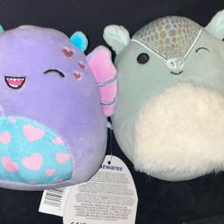 (2) Squishmallows 5” Plush