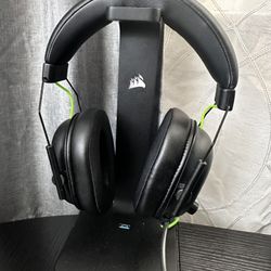 Razer Headset And Corsair Headphone Stand