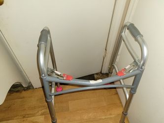 Deluxe Two Button Folding Walker