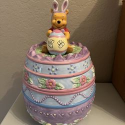 Vintage Disney Easter Winnie the Pooh Cookie Jar