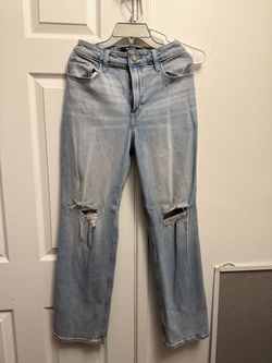Hollister Light Wash Distressed Jeans