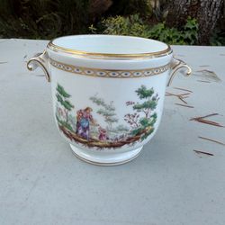 vintage Italian porcelain cache pot