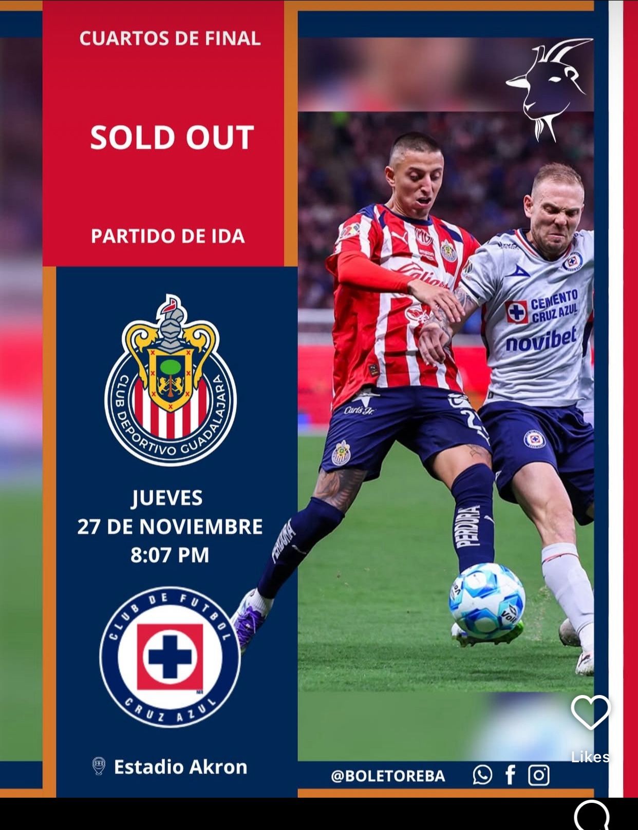 Chivas vs Cruz Azul
