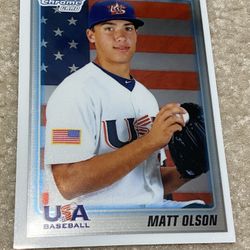 2010 Matt Olson Rookie Card- Atlanta Braves 