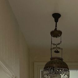Brass Crystal Chandelier 