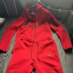 NIke red Outfit - Jacket Medium- Pants Large